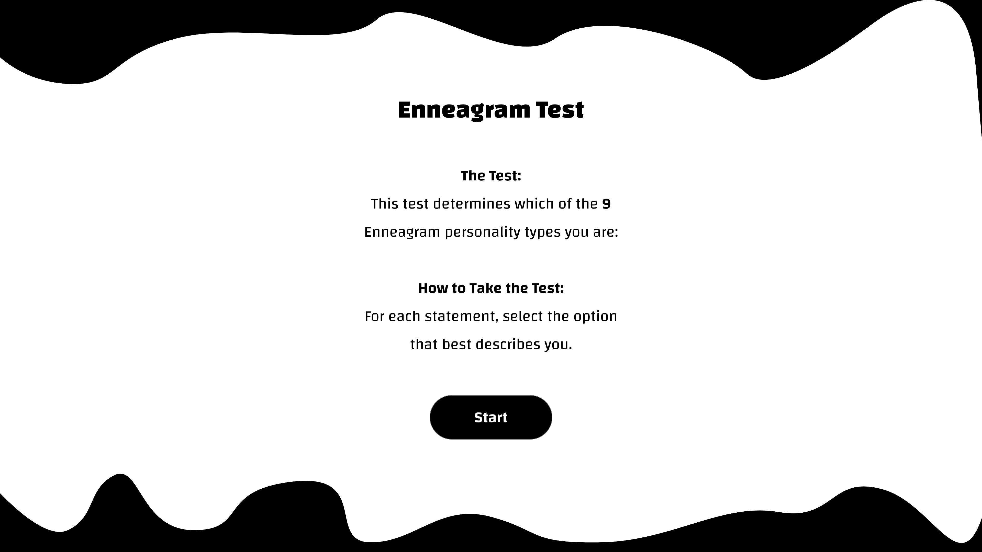design for moodie enneagram test page